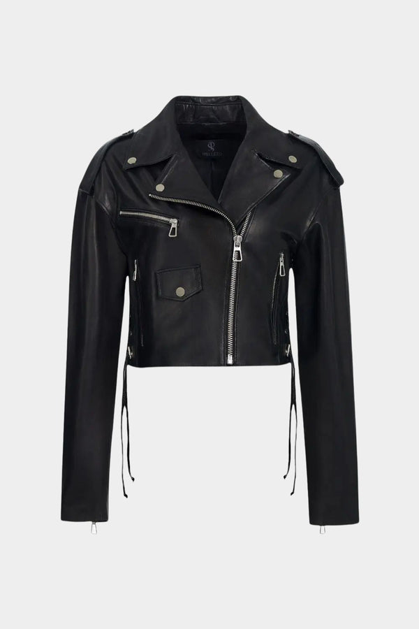 Lara Leather Moto Jacket