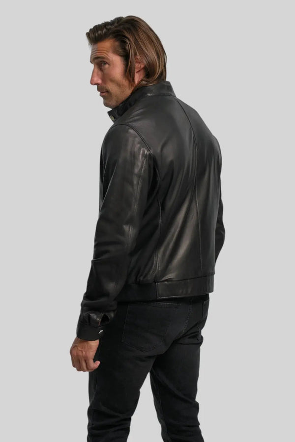 Pietro Leather Utility Jacket