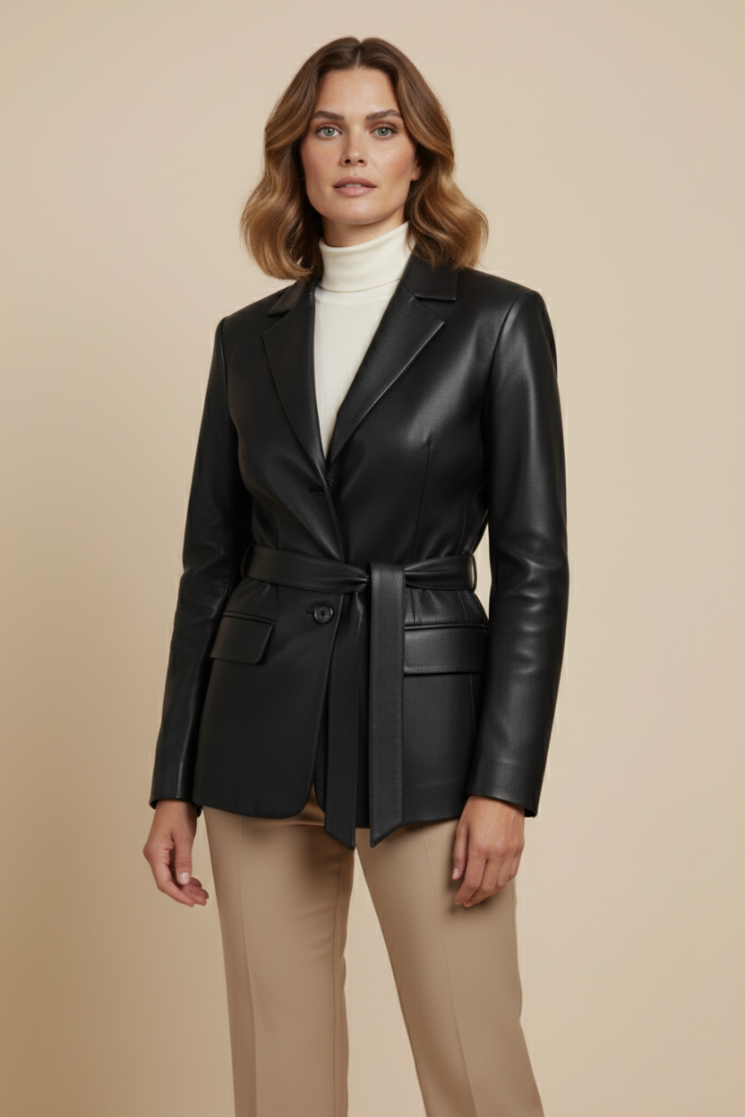 Léa Classic Leather Jacket