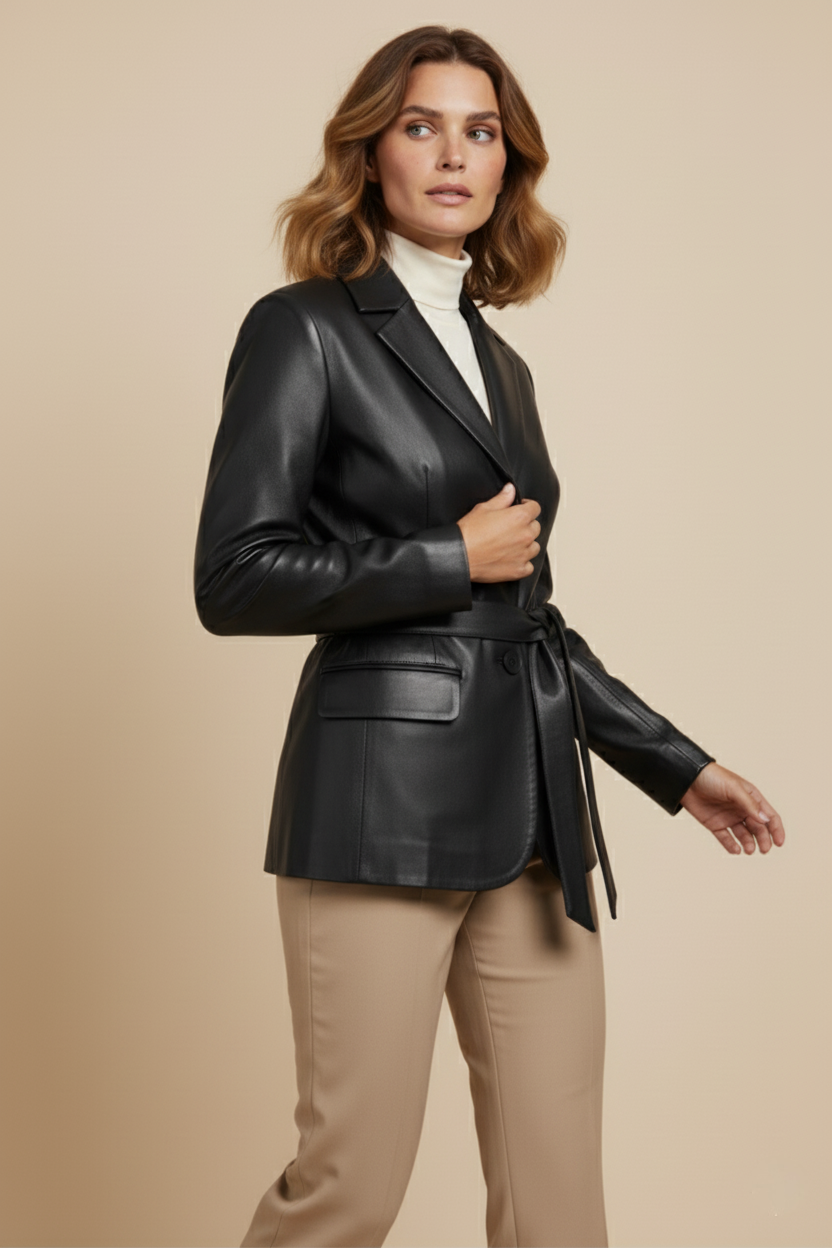Léa Classic Leather Jacket