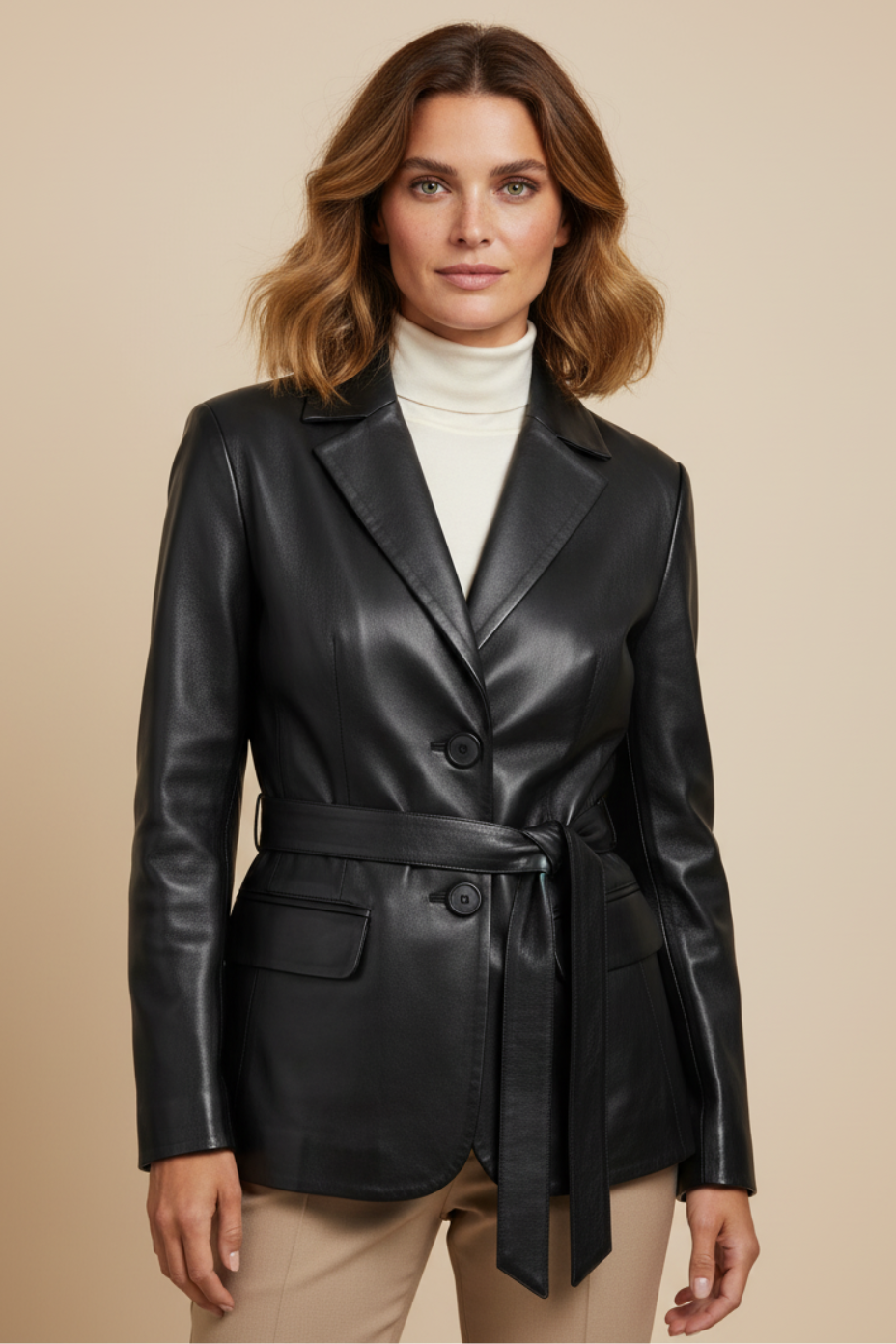 Léa Classic Leather Jacket